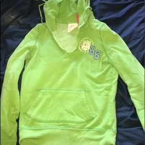 Lime green PiNK hoodie ! Sz M !